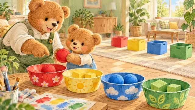 學習顏色與分類親子惜物遊戲封面